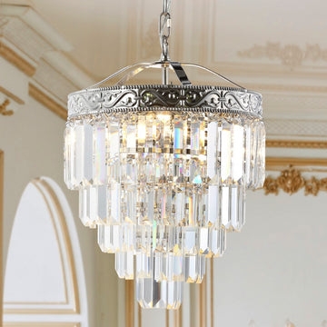 Wyatt 12" Crystal LED Chandelier - JONATHAN Y